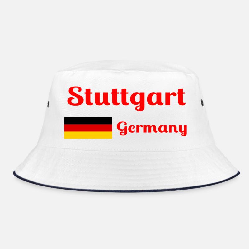Stuttgart Deutschland - Stilvolle Drucke Bucket Hat