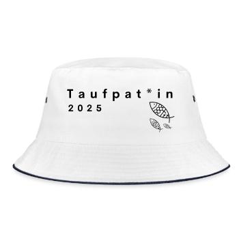 Godmother 2025 gender-appropriate godfather landscape format - Bucket Hat - white/navy - Front