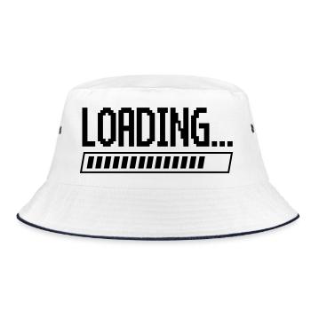 Loading - Bucket Hat - white/navy - Front