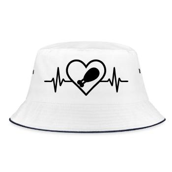 Roast Chicken Heart Kitchen Gourmet - Bucket Hat - white/navy - Front