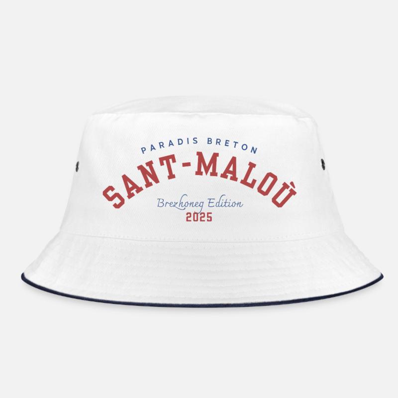 Saint-Malo 2025 - Bucket Hat - Weiß/Navy