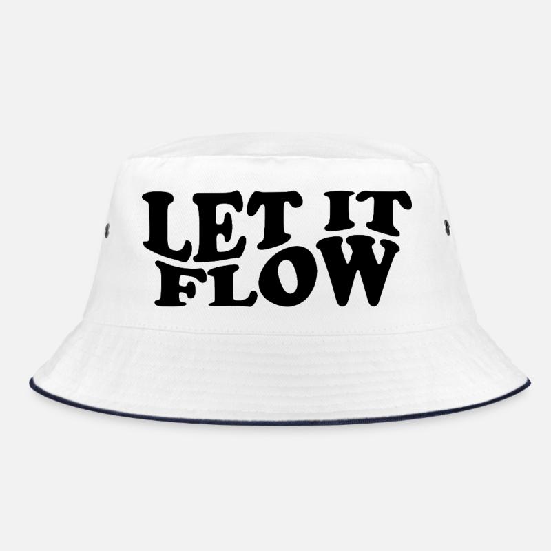 Let It Flow – Mindset Typografie Design Bucket Hat