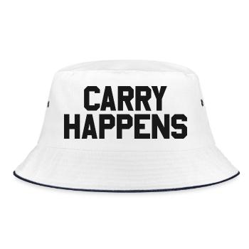 Carrying weapons according to the 2nd Amendment: Concealed - Bucket Hat - white/navy - Front
