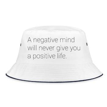 Dicton motivationnel anglais - Bob - blanc/marine - Devant