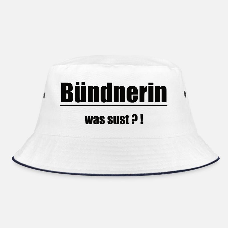 Bündnerin Was Sust Design Bucket Hat