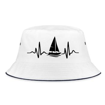 Sail - Bucket Hat - white/navy - Front