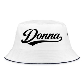 Donna nennt zuerst die letzten Familiengeschenke - Bucket Hat - Weiß/Navy - Vorne