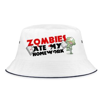 Les zombies ont mangé mes devoirs – Hausaufgaben Horror - Bob - blanc/marine - Devant