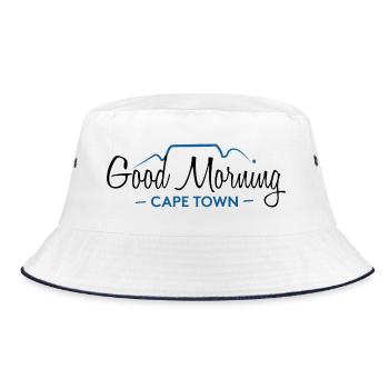 Good Morning Cape Town – Original - Bucket Hat - Weiß/Navy - Vorne