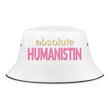 Humanismus Menschlichkeit - Bucket Hat - Weiß/Navy - Vorne