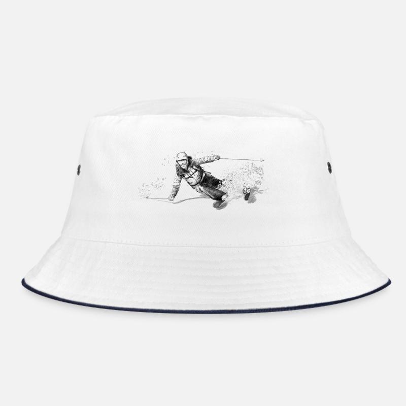 Freerider - Bucket Hat - Weiß/Navy