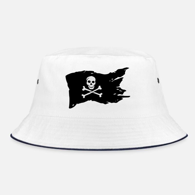 Pirate flag (colors can be customized!) Bucket Hat