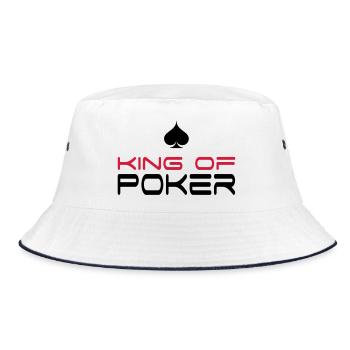 poker - Bob - blanc/marine - Devant