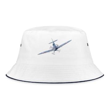 Spitfire - Bucket Hat - white/navy - Front