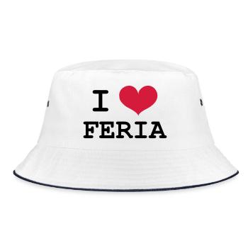 I Love Feria - Bob - blanc/marine - Devant