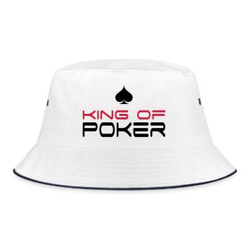 poker - Bob - blanc/marine - Devant