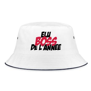 Elu B.O.S.S de l'année ! - Bob - blanc/marine - Devant