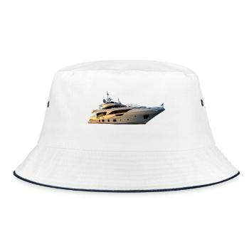 yacht - Bucket Hat - white/navy - Front