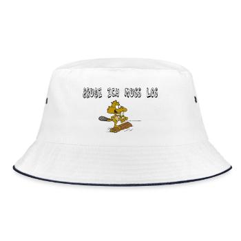 Bieber - Bucket Hat - Weiß/Navy - Vorne
