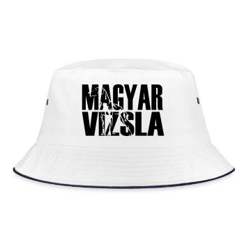 Magyar Vizsla - Bucket Hat - white/navy - Front