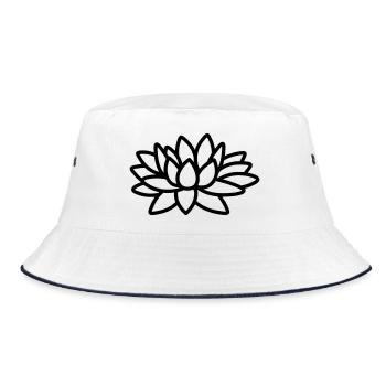 Fleur de lotus - Bob - blanc/marine - Devant