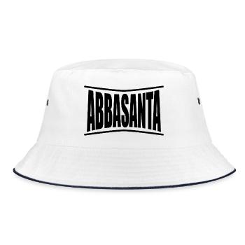 T-shirt I love Abbasanta Sardinia gift idea - Bucket Hat - white/navy - Front