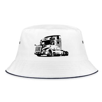Camion camionneur US - Bob - blanc/marine - Devant