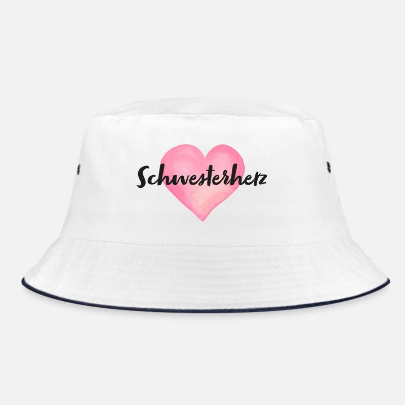 Schwesterherz Schwester Herz Bucket Hat
