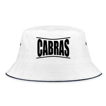 Cabras Sardegna t-shirt gift idea - Bucket Hat - white/navy - Front