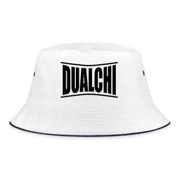 t-shirt Dualchi t-shirt Sardinia gift idea - Bucket Hat - white/navy - Front