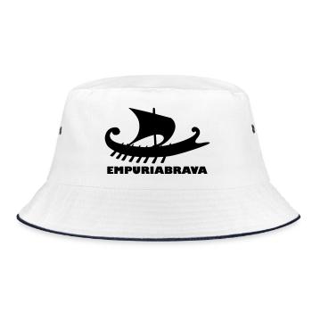 Ship Empuriabrava - Bucket Hat - white/navy - Front