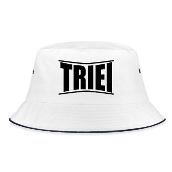 t-shirt Triei t-shirt Sardinia gift idea - Bucket Hat - white/navy - Front