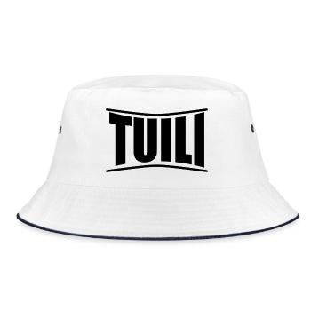 t-shirt Tuili t-shirt Sardinia gift idea - Bucket Hat - white/navy - Front