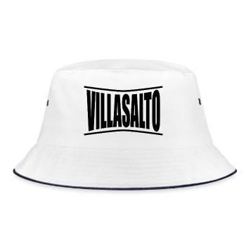 t-shirt Villasalto t-shirt Sardinia gift idea - Bucket Hat - white/navy - Front