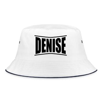 Denise t-shirt gift idea - Bucket Hat - white/navy - Front