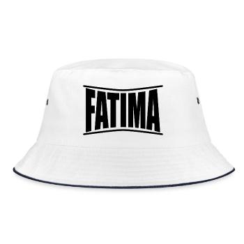 t-shirt Fatima t-shirt gift idea - Bucket Hat - white/navy - Front