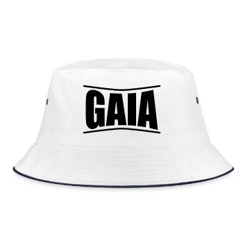 t-shirt Gaia idée cadeau t-shirt - Bob - blanc/marine - Devant