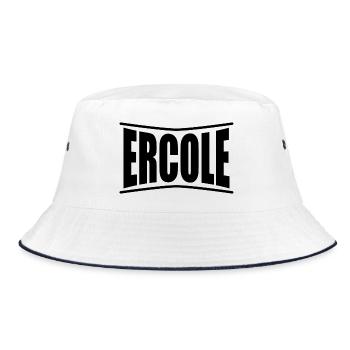 t-shirt Ercole t-shirt gift idea - Bucket Hat - white/navy - Front