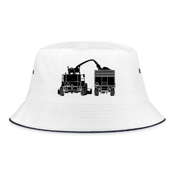 Corn chopper - Bucket Hat - white/navy - Front