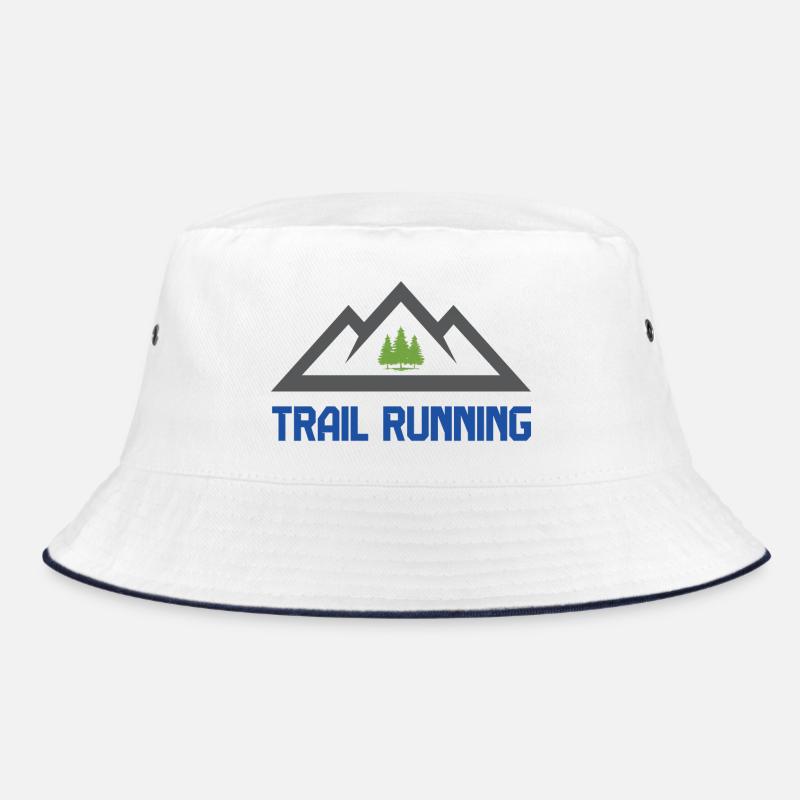 Trailrunning (Trailrunning) - Bucket Hat - Weiß/Navy