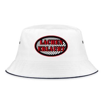 laughter allowed - fun - joy - Bucket Hat - white/navy - Front