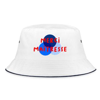 MERCI. MAÎTRESSE. MAÎTRE. MERCI MAÎTRESSE - Bob - blanc/marine - Devant