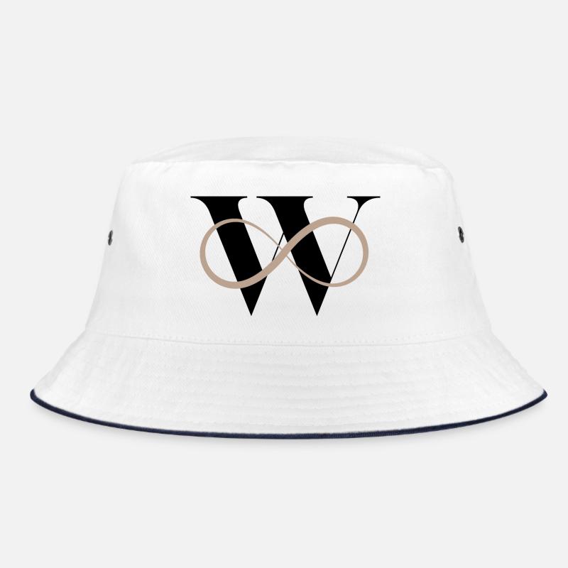 Unendlich w Buchstabe Bucket Hat