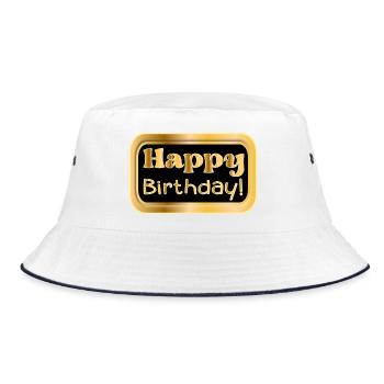 VŒUX DE JOYEUX ANNIVERSAIRE - FÉLICITATIONS - Bob - blanc/marine - Devant