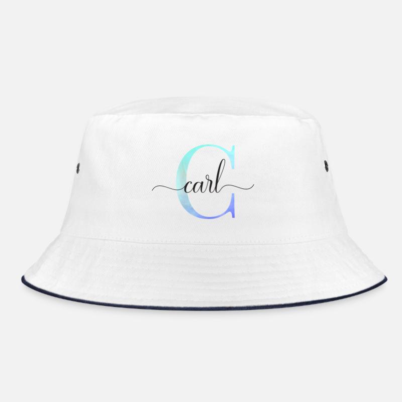 C| Monogramm | Name | Carl | Watercolor Bucket Hat