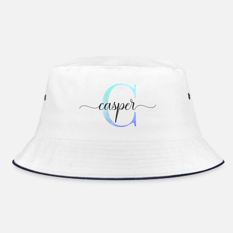 C| Monogramm | Name | Casper | Watercolor Bucket Hat