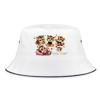 Little Tiger Play World - Bucket Hat - white/navy - Front