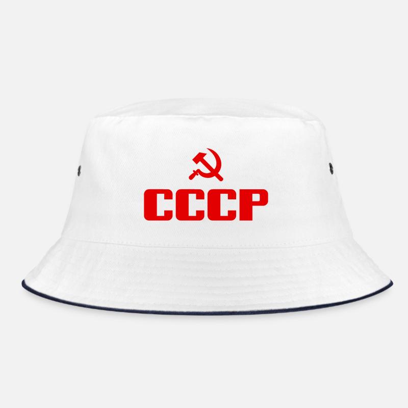 Soviet - Marteau et faucille Union soviétique - Communiste - Bob - blanc/marine
