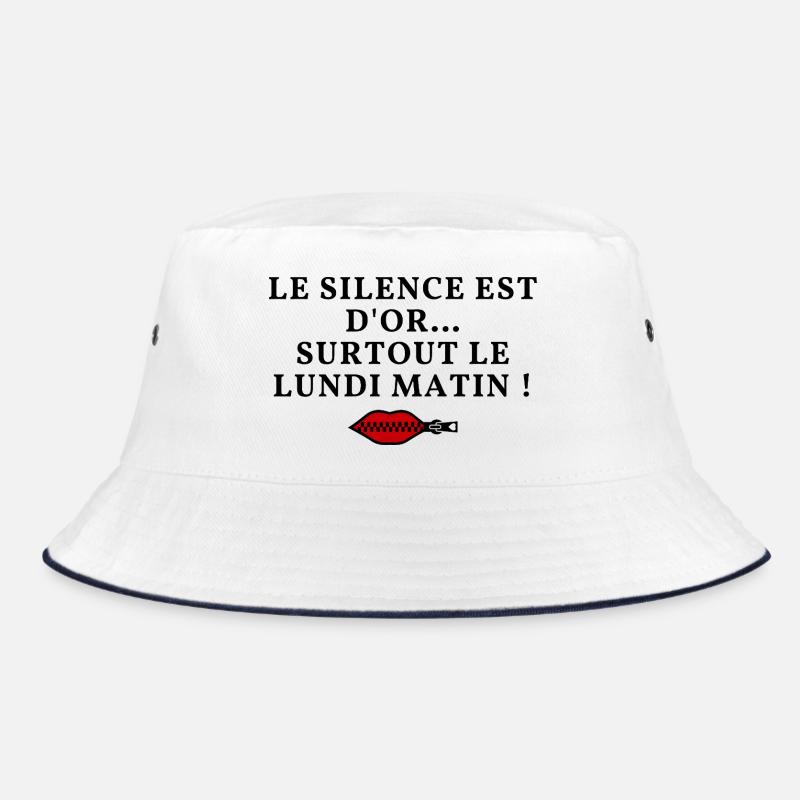 Silence is golden... especially on Monday mornings! Bucket Hat