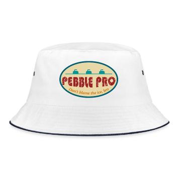 Pebble Pro - Bucket Hat - white/navy - Front